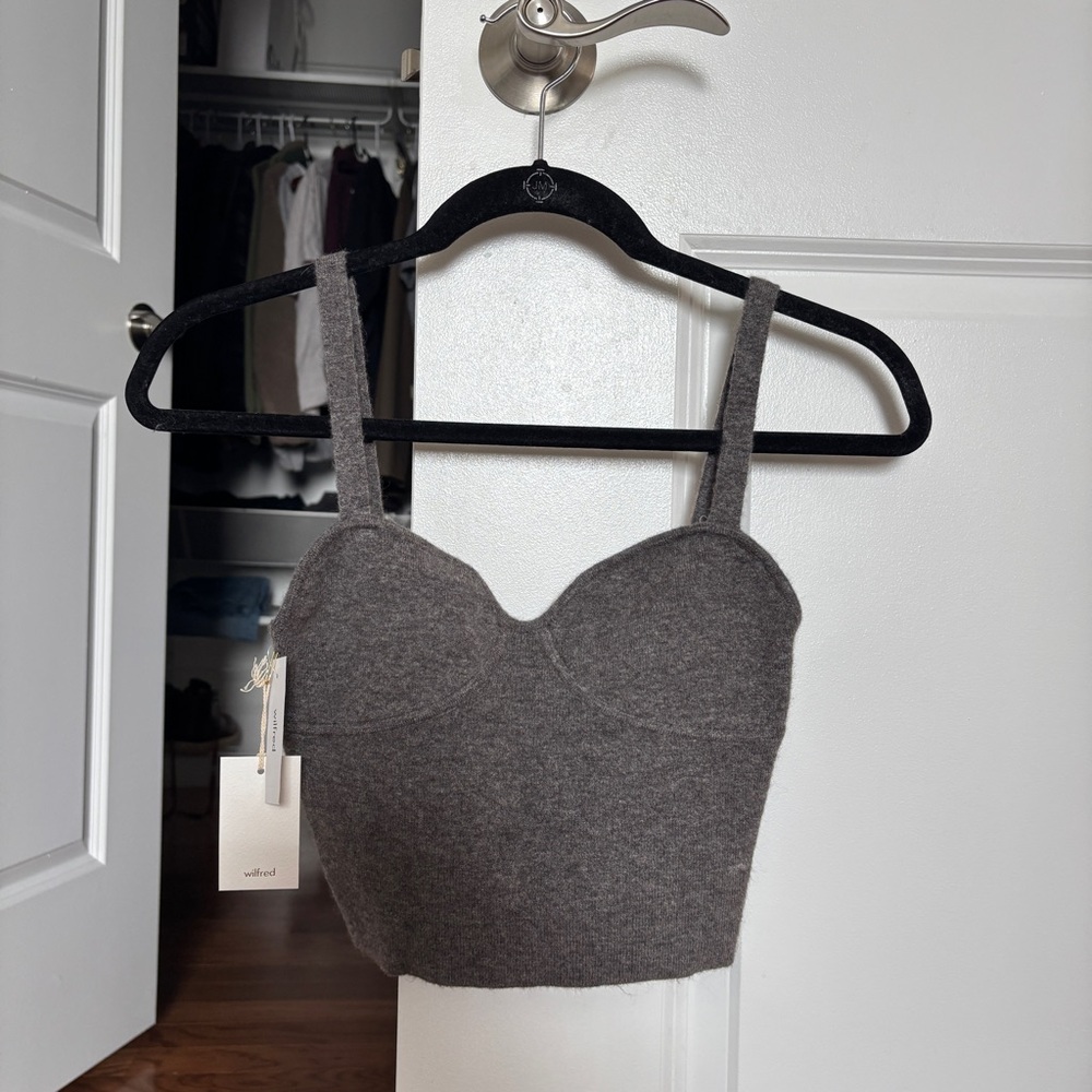 Wilfred Charcoal Knit Sweater
